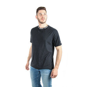 Tommy Hilfiger pánské černé tričko Collar - M (078)
